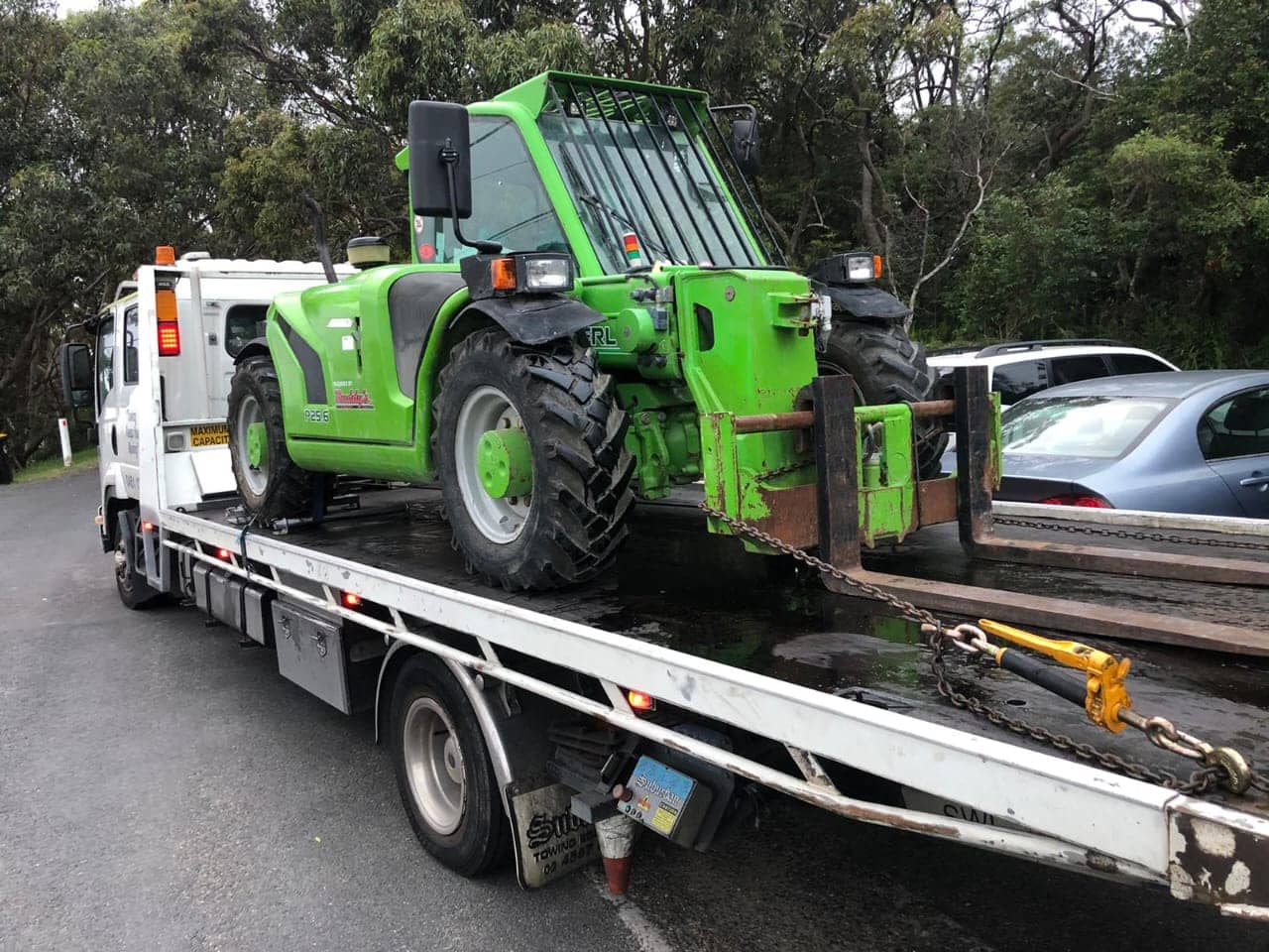 Machinery towing in Melbourne Australia.