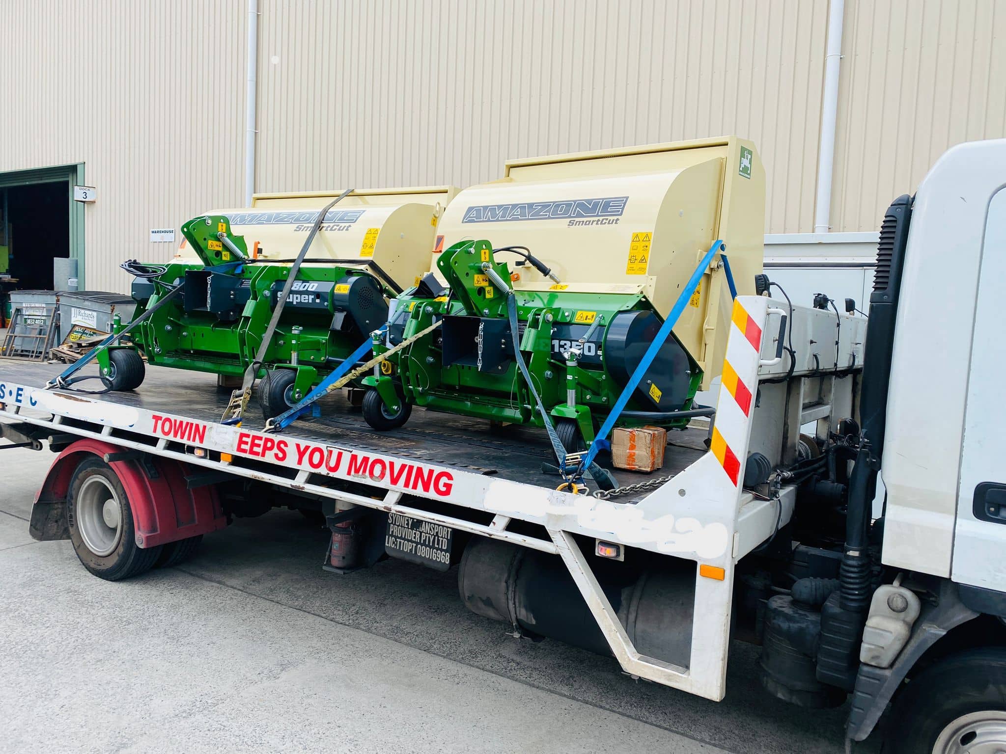 Plant machinery towing in Melbourne Australia.